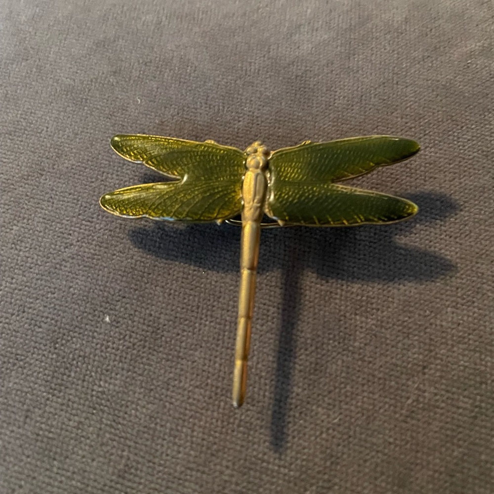 Colette Malouf resin Dragonfly barrette